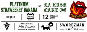 Platinum Strawberry Banana × LA Kush Cake OG