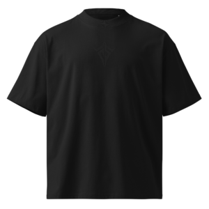 Shadow Original Logo Embroidered Unisex organic oversized high neck t-shirt
